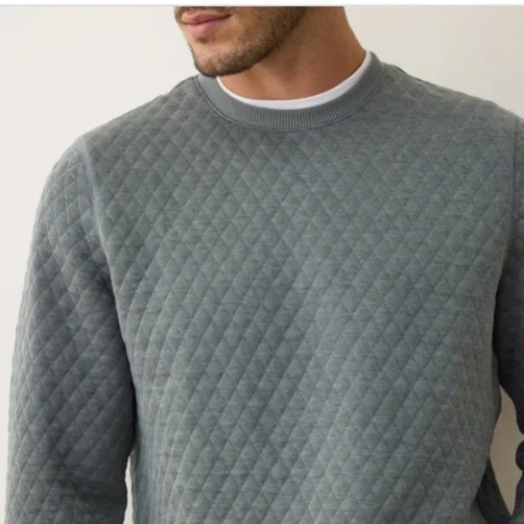 NWT Marine Layer Corbet Quilted Crewneck - Picture 3 of 5